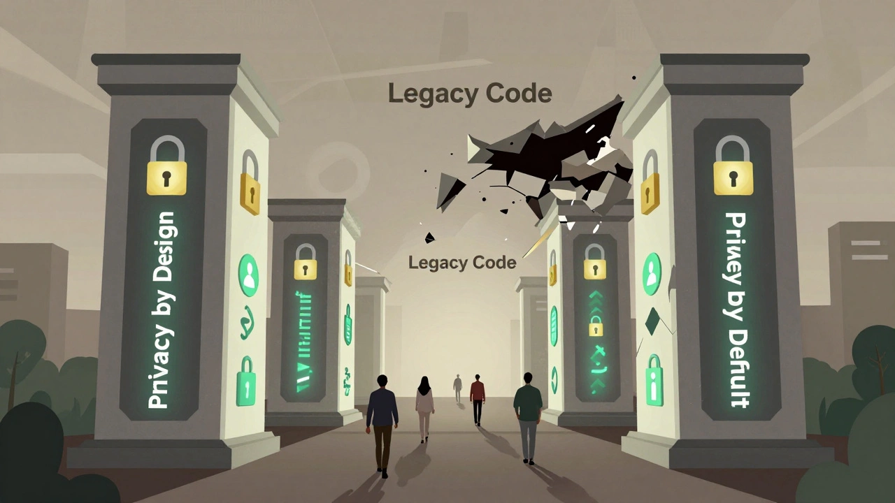 Дигитальная архитектура, построенная на принципах защиты данных, в противовес устаревшей системе, которая рушится.