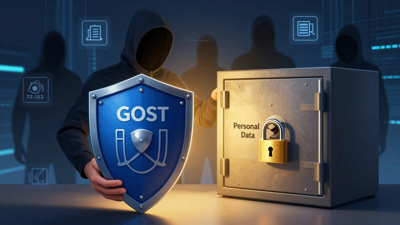 Инженер защищает данные компании с помощью шифрования и законов, отражая киберугрозы.