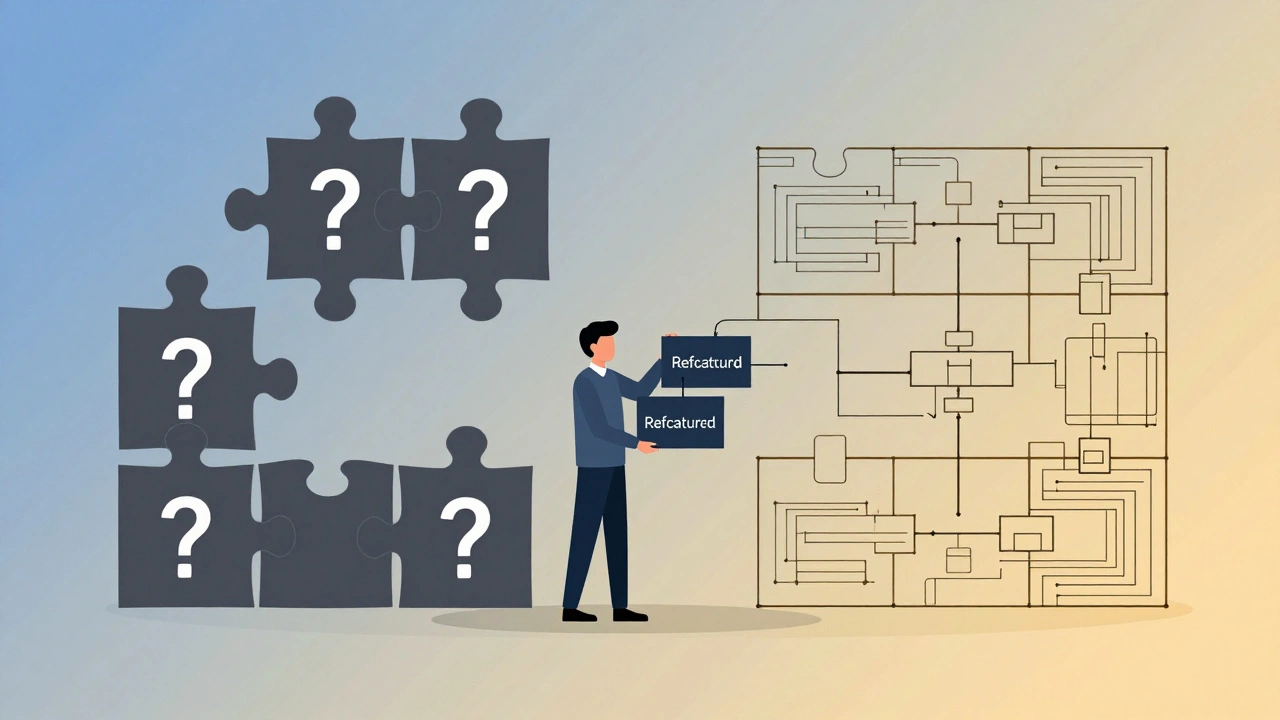 Преобразование от хаоса к организованной архитектуре
