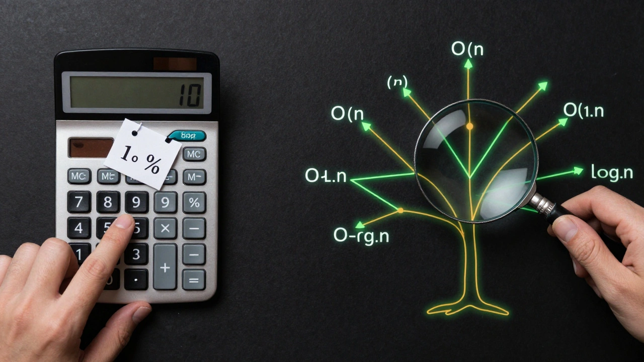 Сравнение простого расчета скидки и сложного бинарного поиска в алгоритме