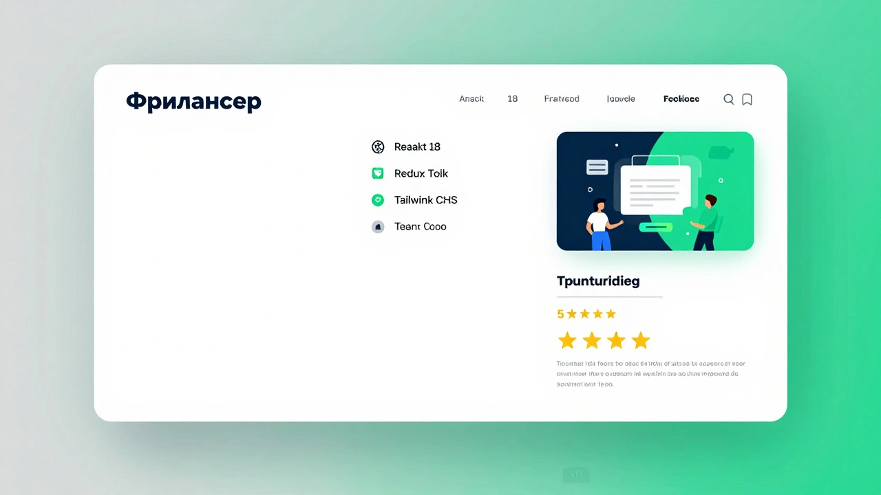 Сравнение пустого профиля фрилансера и детализированного профиля с портфолио