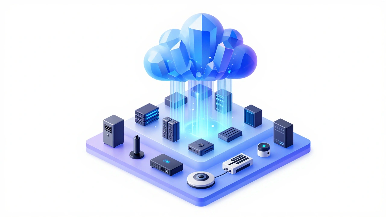 Иерархия передачи данных от датчиков через туманные вычисления в облако