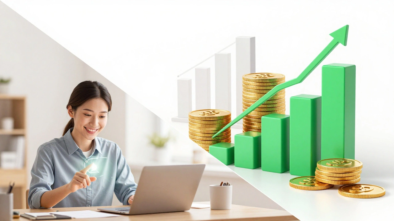 Контраст между финансовыми графиками прибыли и удовлетворенностью пользователя интерфейсом.