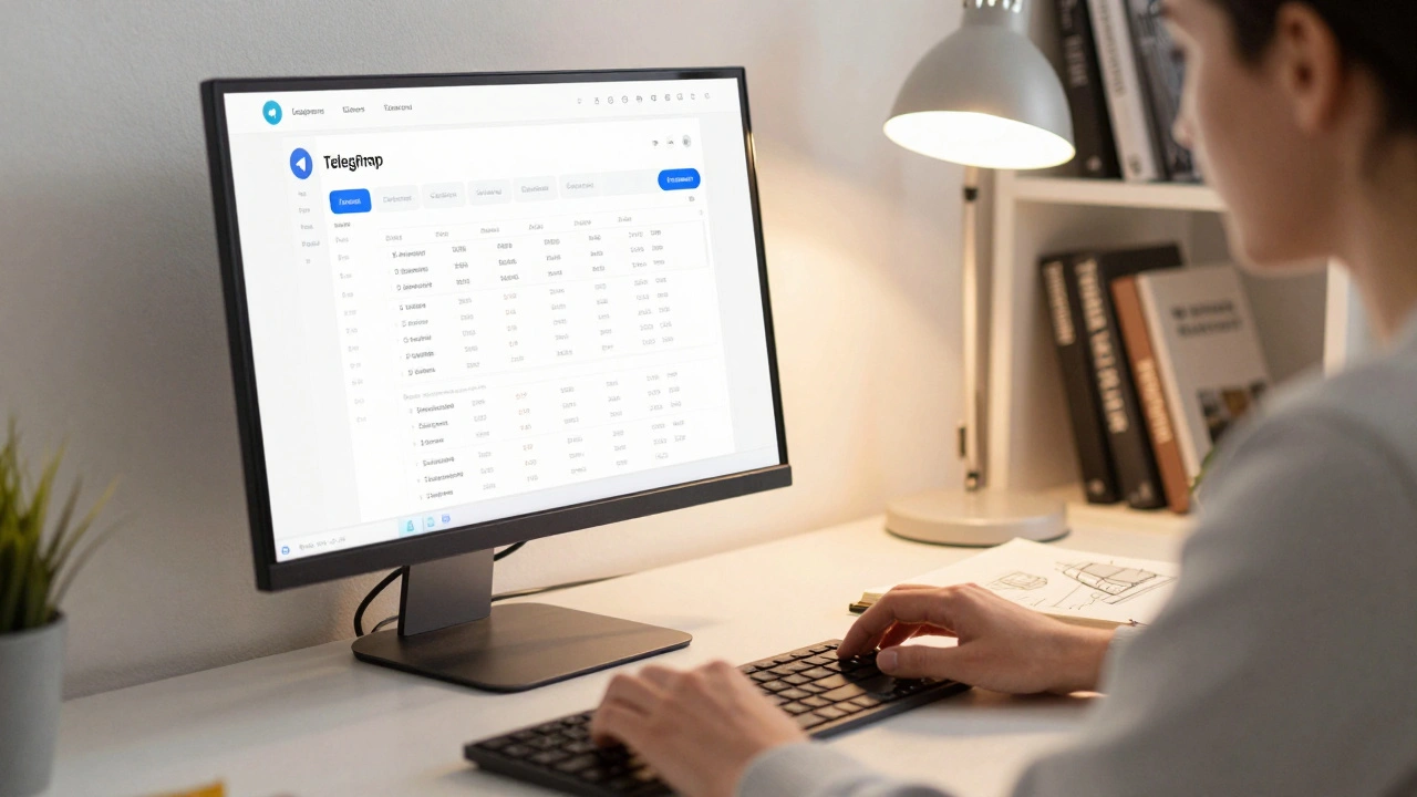 Рабочее место разработчика с завершенным проектом на мониторе
