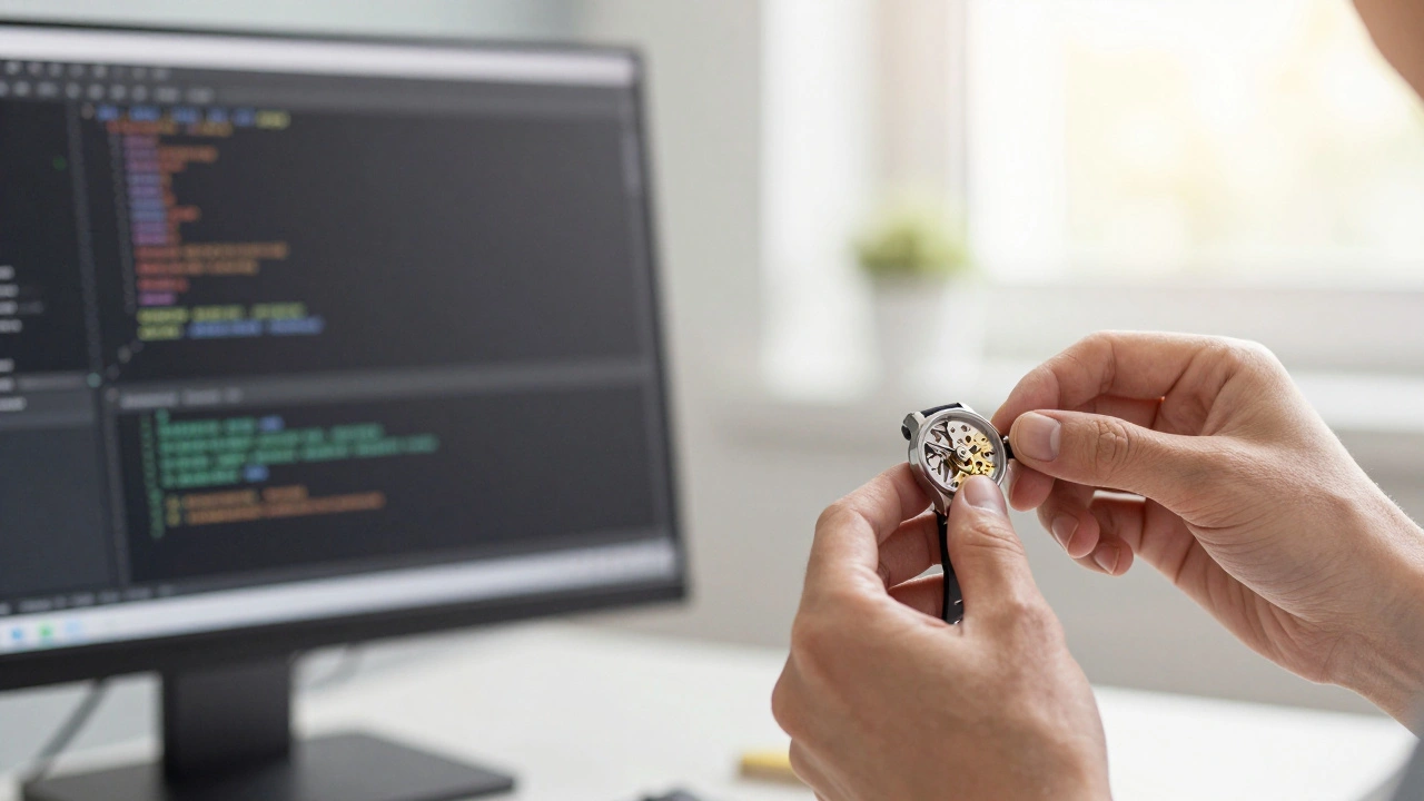 Руки человека за творческим хобби как способ борьбы с выгоранием