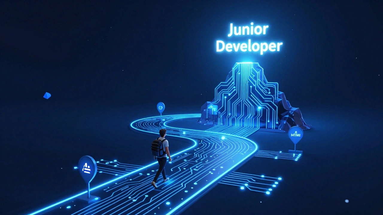 Стилизованный путь обучения программированию до уровня Junior