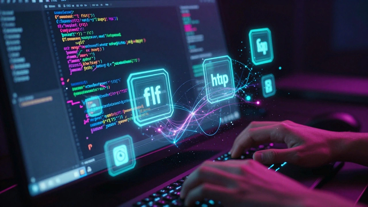 Футуристический интерфейс терминала с элементами ИИ