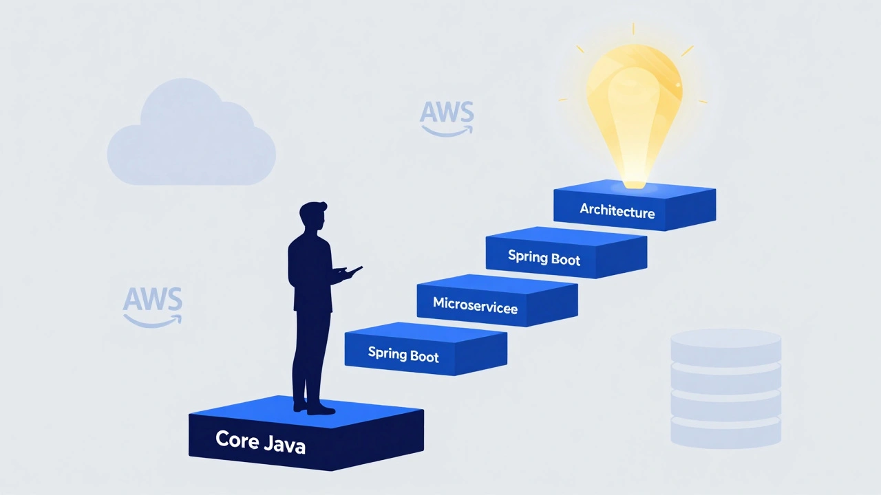 Концептуальная лестница карьеры разработчика Java от Junior до CTO