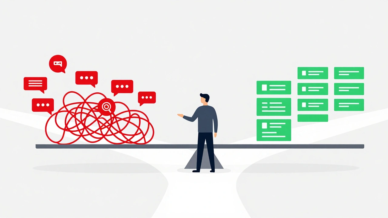 Метафора баланса между синхронными и асинхронными методами работы