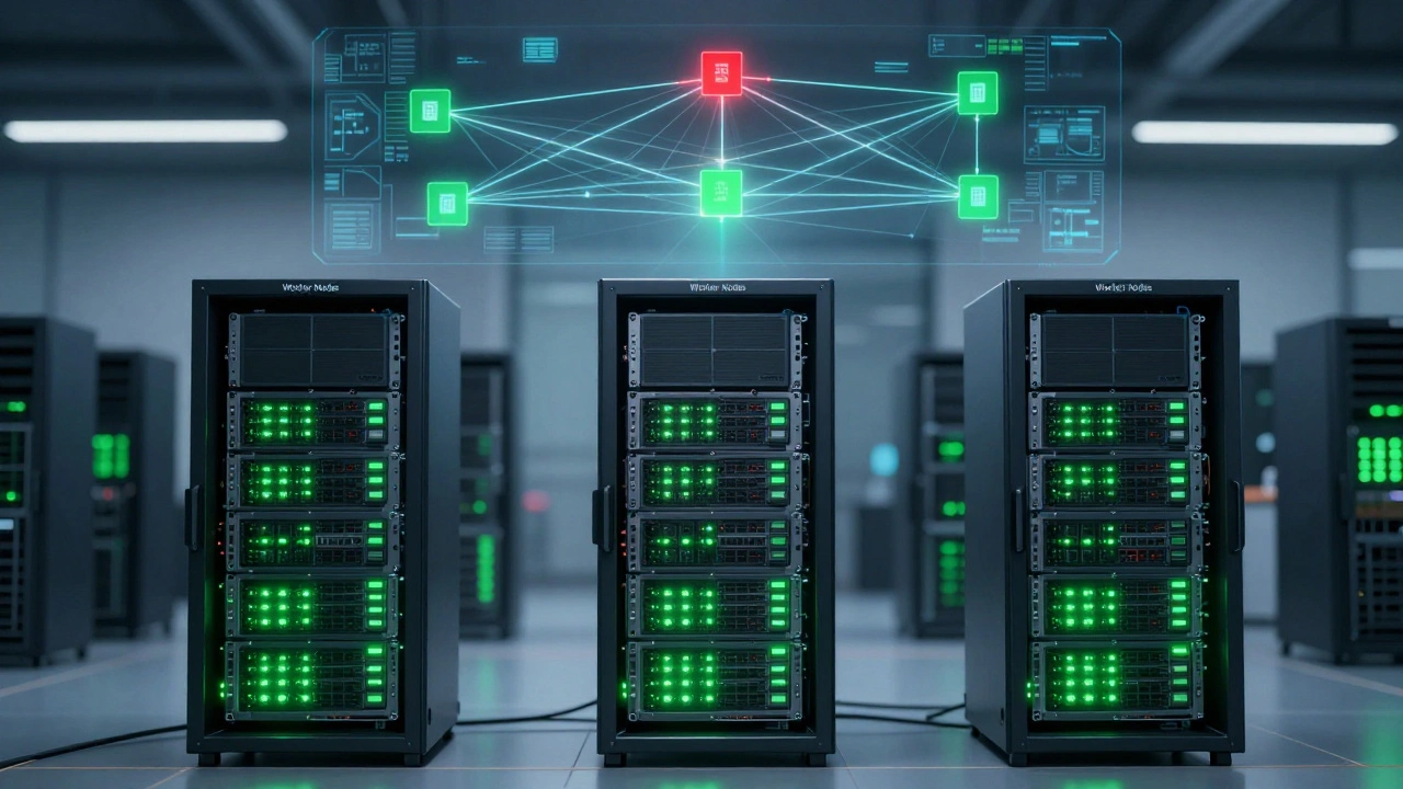 Рабочие узлы кластера Kubernetes демонстрируют балансировку нагрузки и самовосстановление
